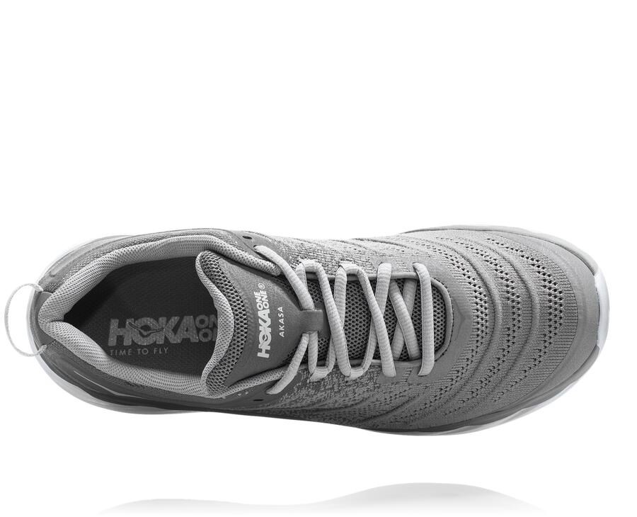 Hoka Australia One One Akasa - Mens Running Shoes Grey - XPKWE-2794